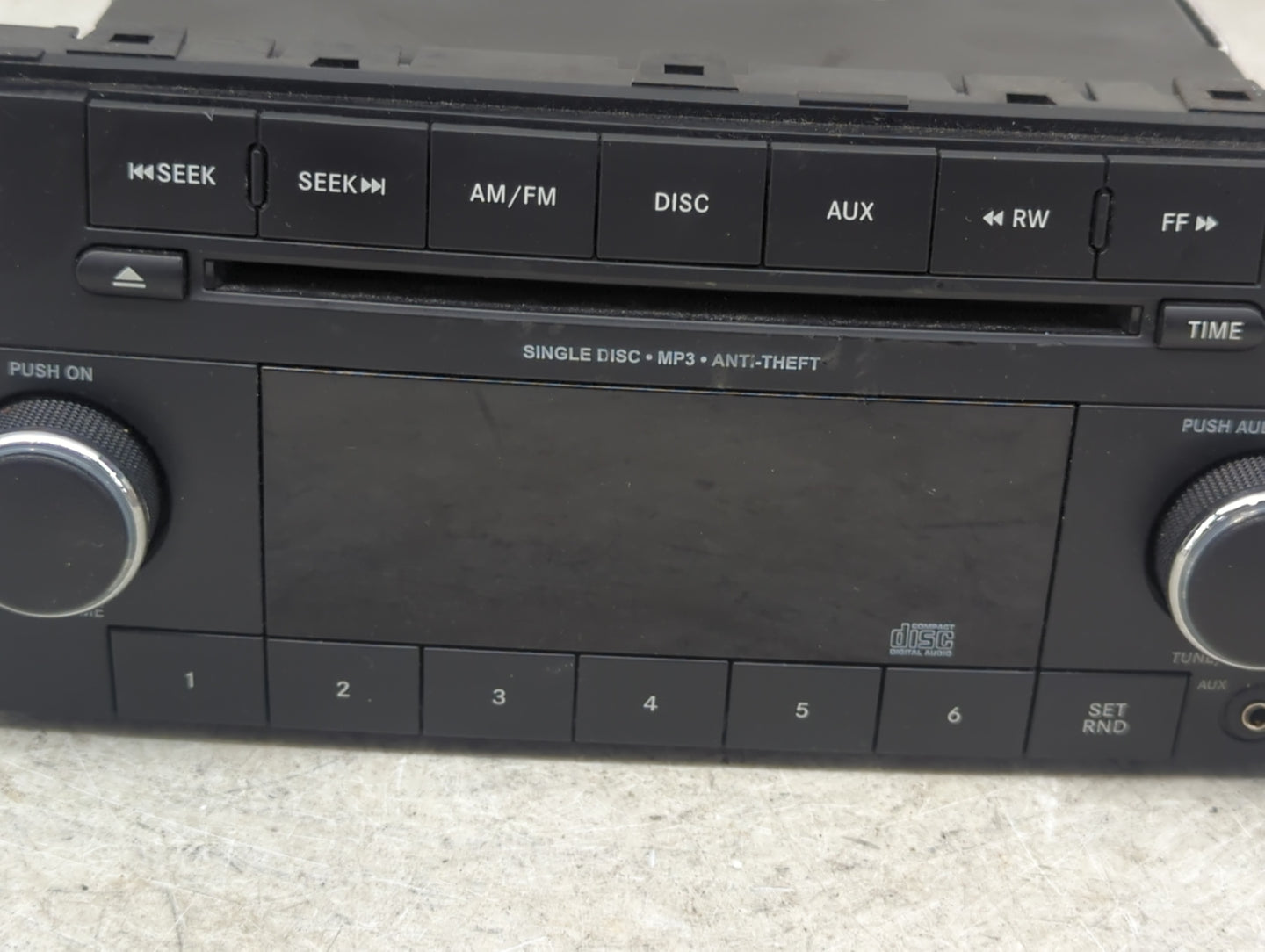 2011-2012 Dodge Avenger Radio AM FM Cd Player Receiver Replacement P/N:P05091195AA 05091195AA Fits Fits 2011 2012 OEM Used A