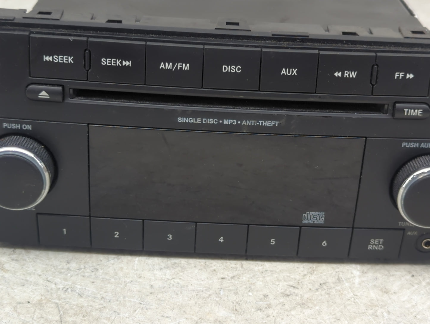 2011-2012 Dodge Avenger Radio AM FM Cd Player Receiver Replacement P/N:P05091195AA 05091195AA Fits Fits 2011 2012 OEM Used A