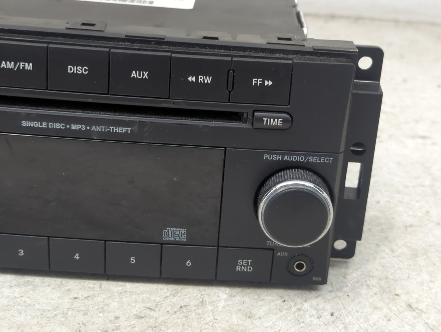 2011-2012 Dodge Avenger Radio AM FM Cd Player Receiver Replacement P/N:P05091195AA 05091195AA Fits Fits 2011 2012 OEM Used A