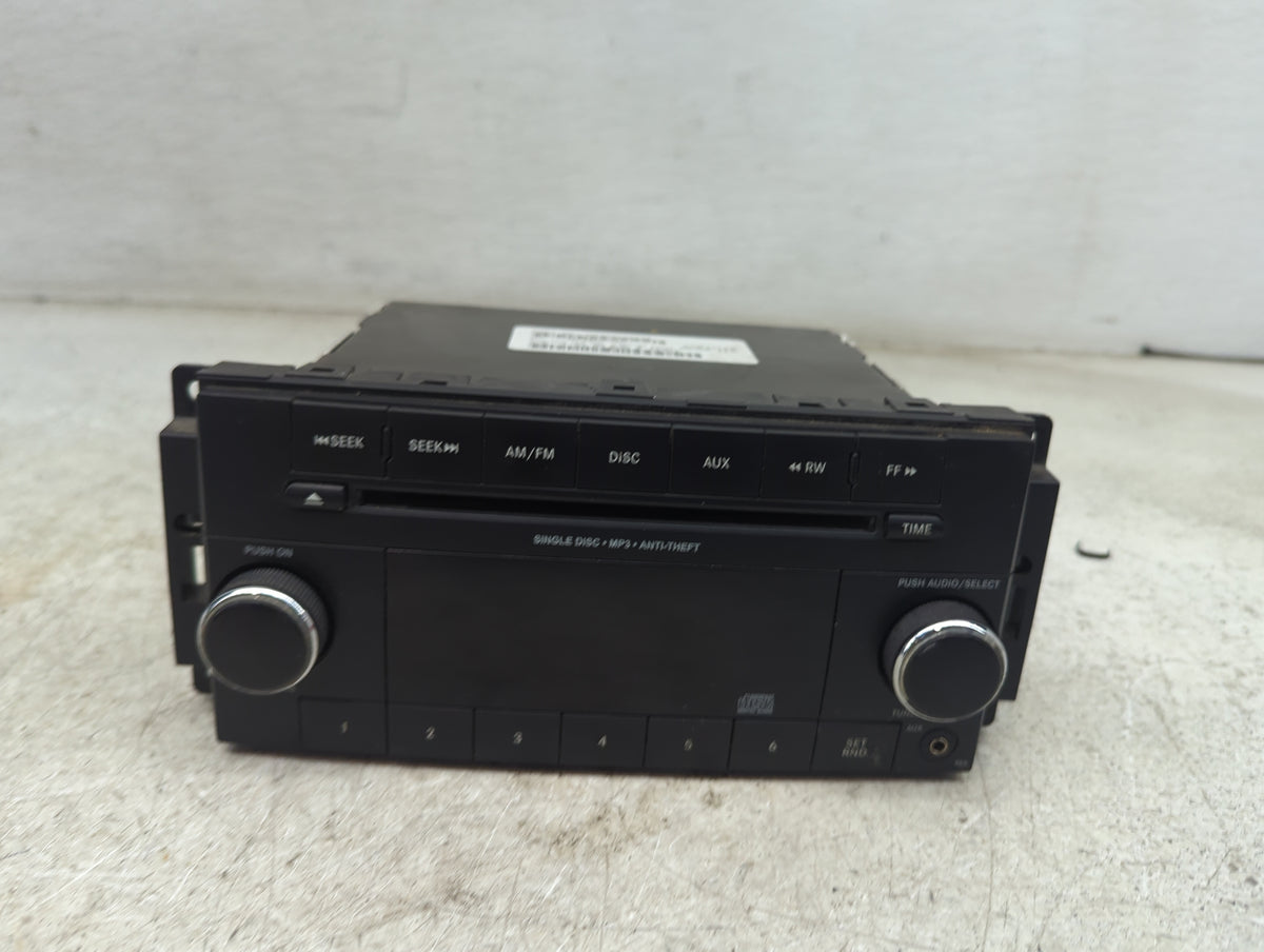 2011-2012 Dodge Avenger Radio AM FM Cd Player Receiver Replacement P/N:P05091195AB 05091195AB Fits Fits 2011 2012 OEM Used A