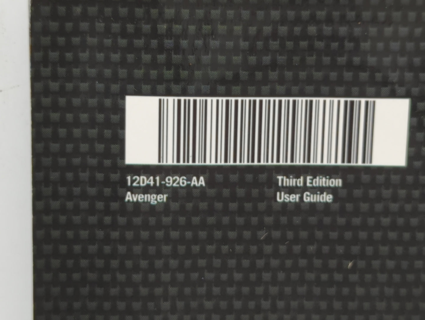 2012 Dodge Avenger Owners Manual Book Guide OEM Used Auto Parts - Oemusedautoparts1.com