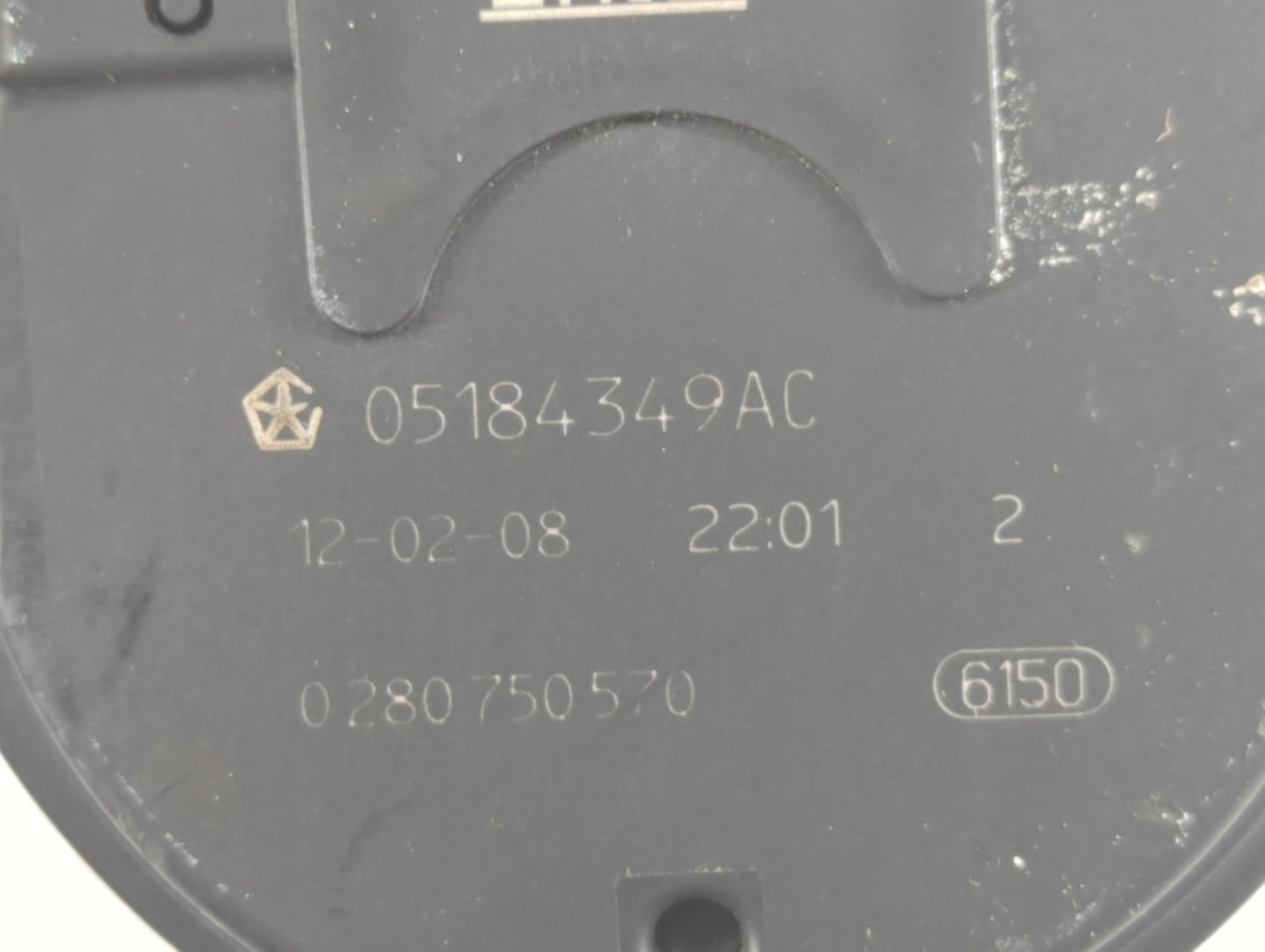 2011-2014 Dodge Avenger Throttle Body P/N:0 280 750 570 05184349AC Fits OEM Used Auto Parts - Oemusedautoparts1.com