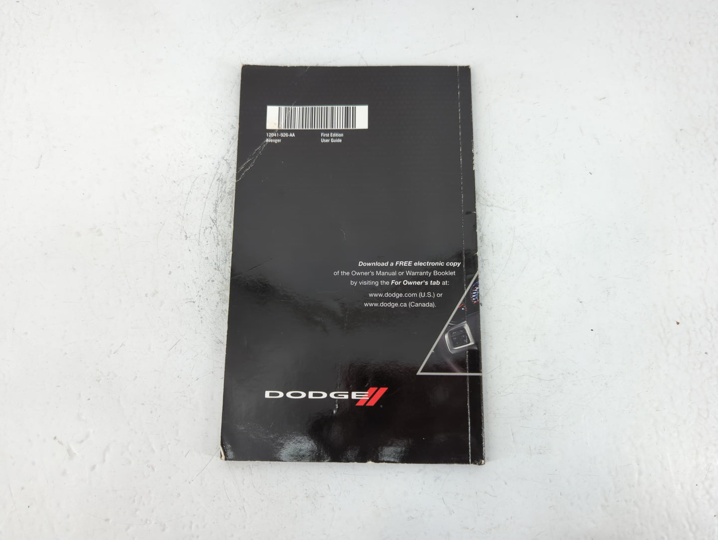 2012 Dodge Avenger Owners Manual Book Guide P/N:12D41-926-AA OEM Used Auto Parts - Oemusedautoparts1.com