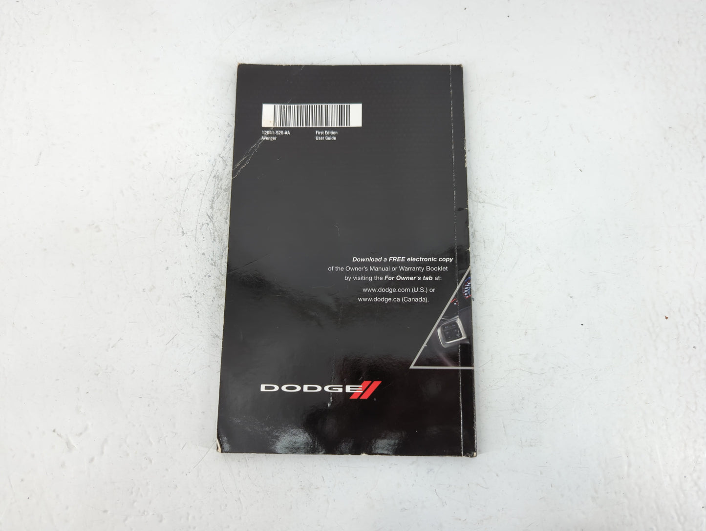 2012 Dodge Avenger Owners Manual Book Guide P/N:12D41-926-AA OEM Used Auto Parts - Oemusedautoparts1.com