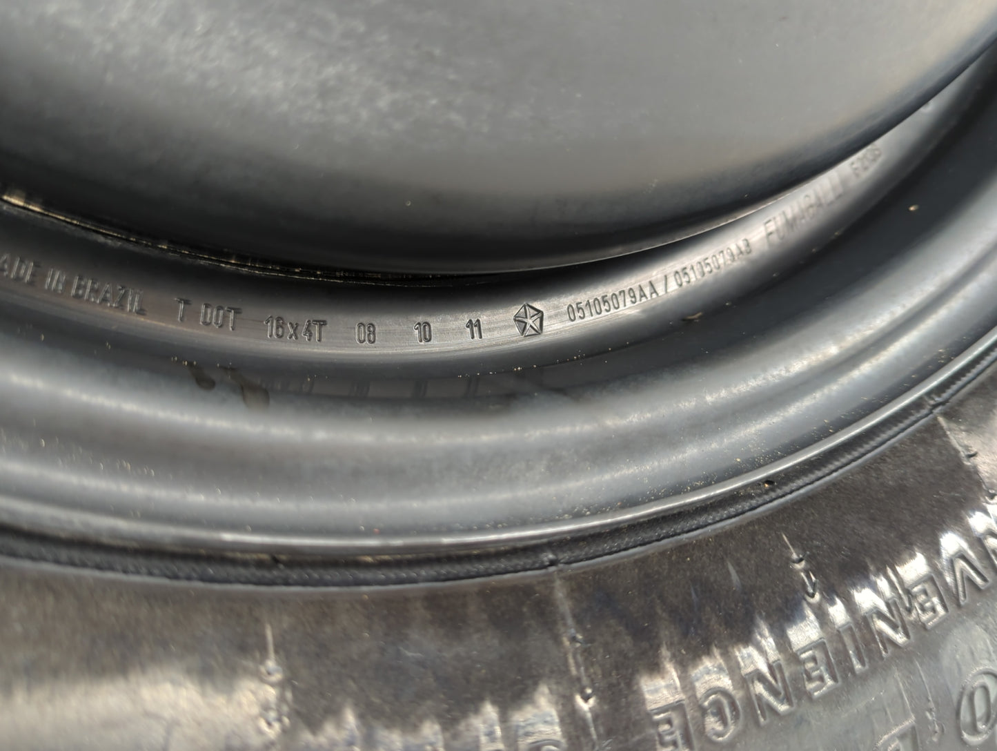 2008-2014 Dodge Avenger Spare Donut Tire Wheel Rim Oem - Oemusedautoparts1.com