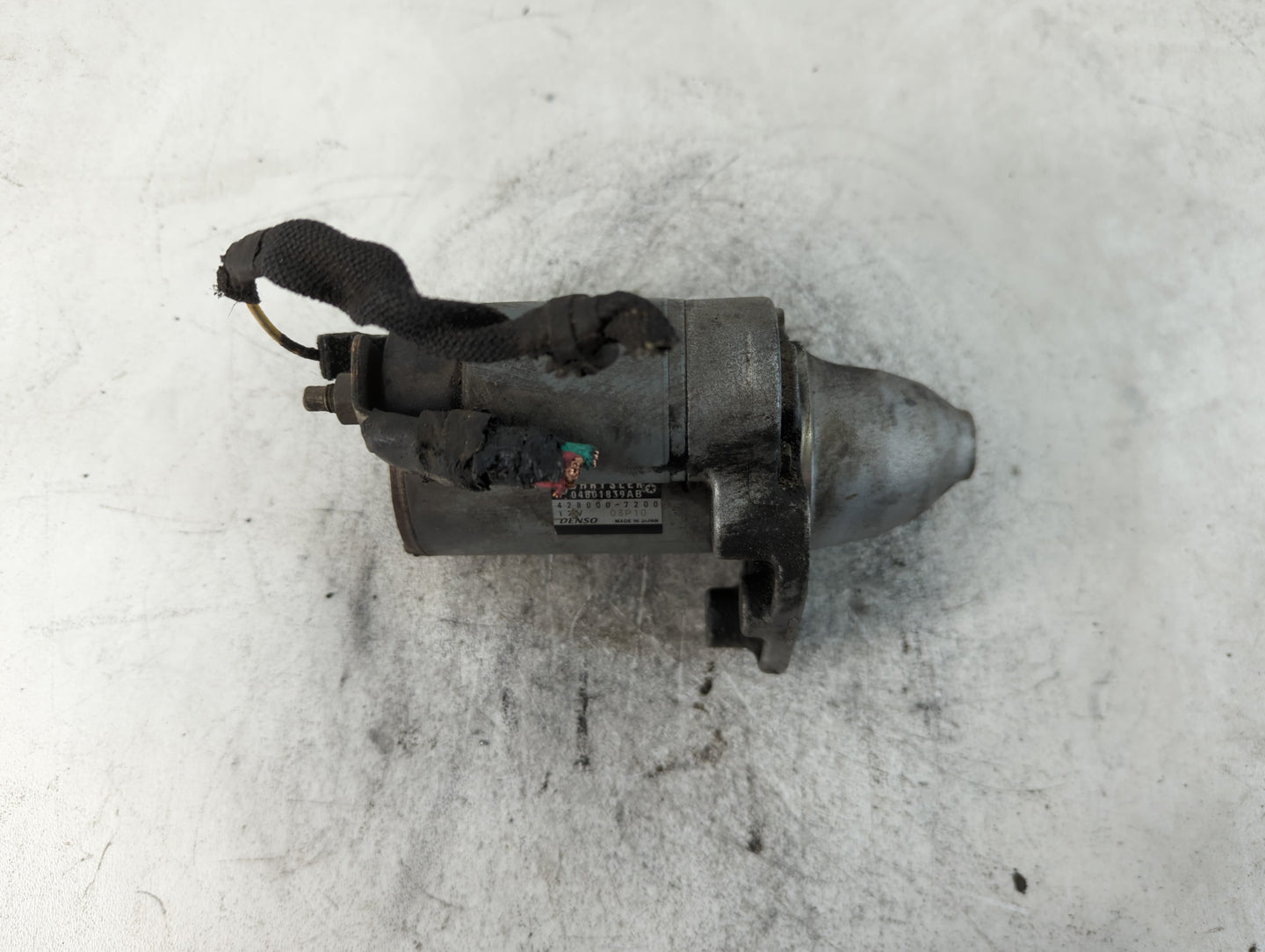2011-2014 Dodge Avenger Car Starter Motor Solenoid OEM P/N:428000-7200 04801839AB Fits Fits 2011 2012 2013 2014 OEM Used Aut
