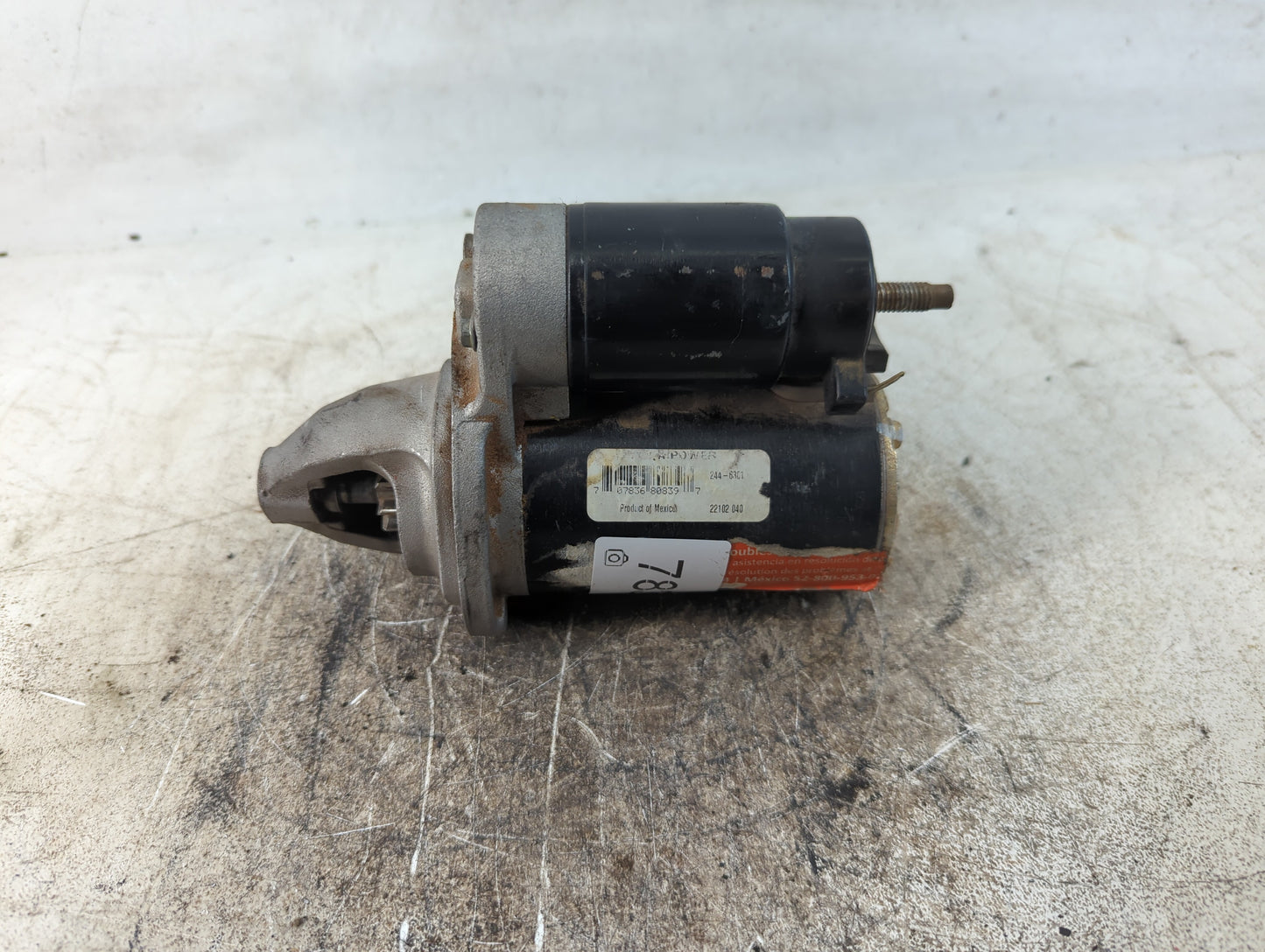 2011-2014 Dodge Avenger Car Starter Motor Solenoid OEM P/N:22102 040 244-6301 Fits Fits 2011 2012 2013 2014 OEM Used Auto Pa