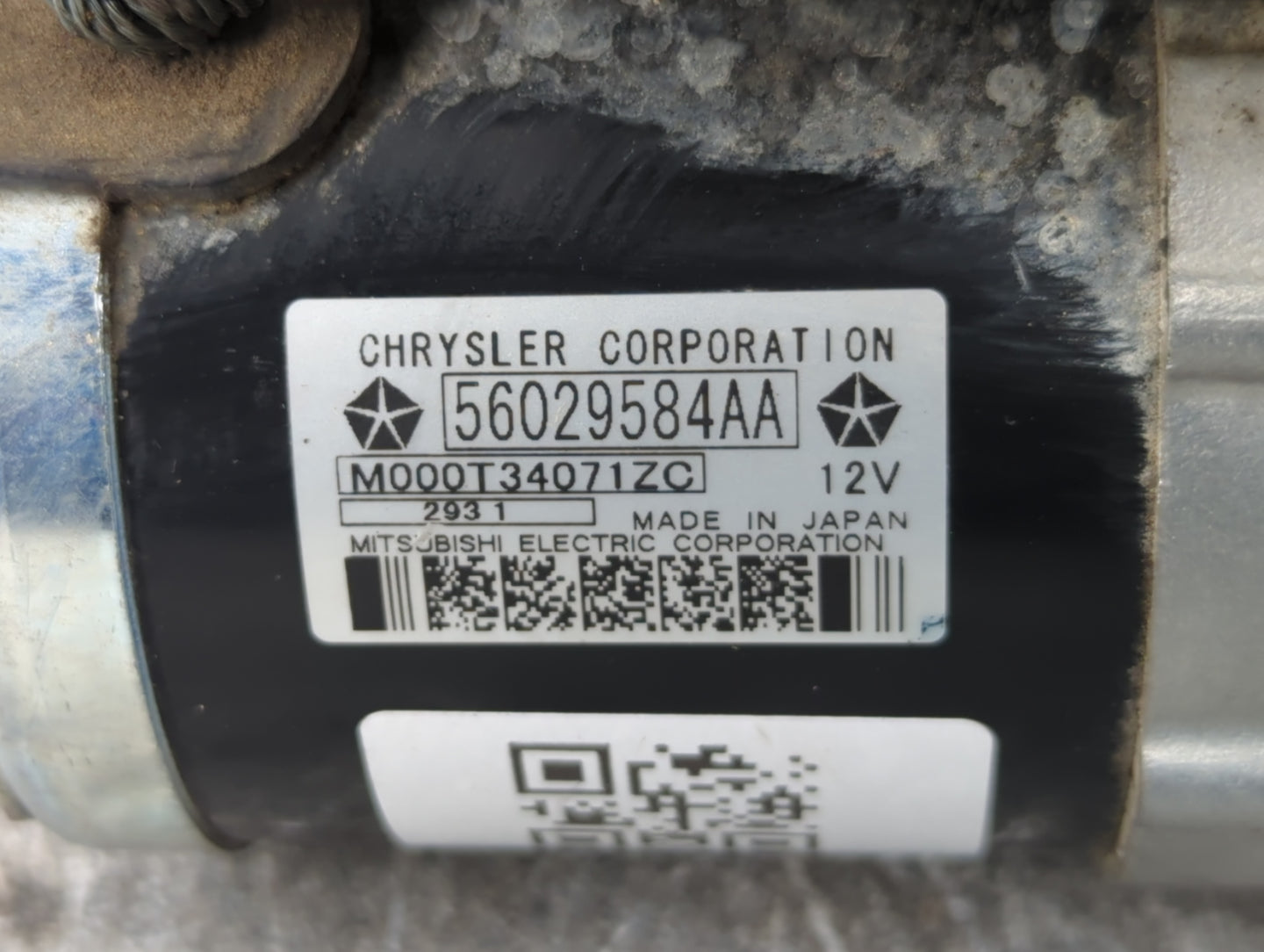 2011-2014 Dodge Avenger Car Starter Motor Solenoid OEM P/N:56029584AA Fits Fits 2011 2012 2013 2014 2015 2016 2017 OEM Used 