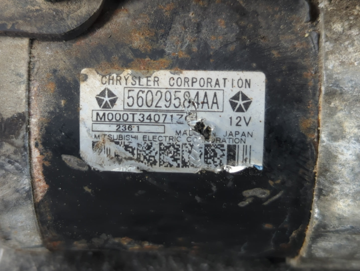 2011-2014 Dodge Avenger Car Starter Motor Solenoid OEM P/N:56029584AA Fits Fits 2011 2012 2013 2014 2015 2016 2017 OEM Used 