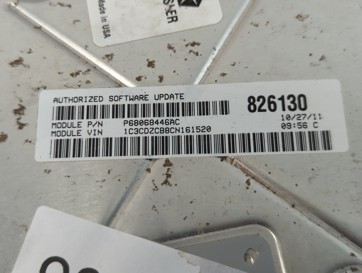 2012 Dodge Avenger PCM Engine Control Computer ECU ECM PCU OEM P/N:P68068446AC Fits OEM Used Auto Parts - Oemusedautoparts1.