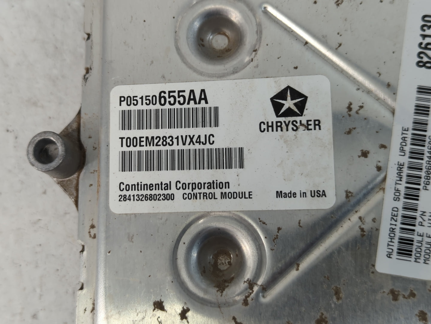 2012 Dodge Avenger PCM Engine Control Computer ECU ECM PCU OEM P/N:P68068446AC Fits OEM Used Auto Parts - Oemusedautoparts1.