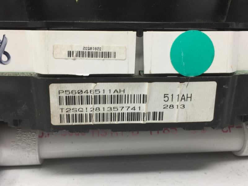 2012 Dodge Avenger Instrument Cluster Speedometer Gauges P/N:43,498 MI. PN:P56046511AH Fits OEM Used Auto Parts - Oemusedaut