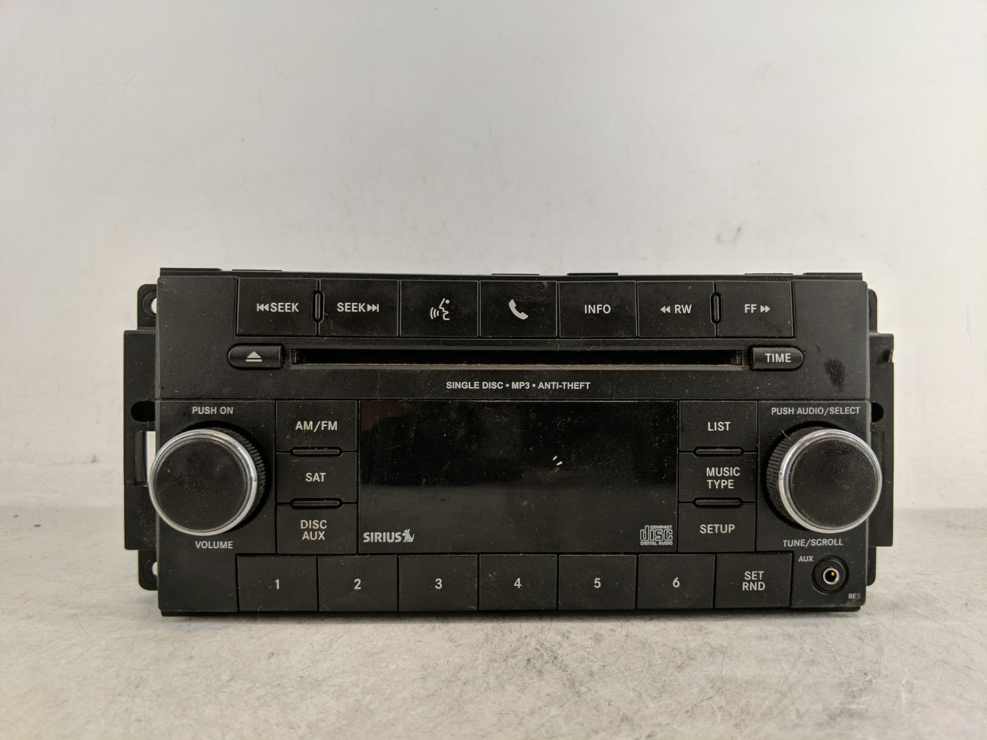 2011-2012 Dodge Caliber Radio AM FM Cd Player Receiver Replacement P/N:P05091197AA Fits Fits 2011 2012 OEM Used Auto Parts -