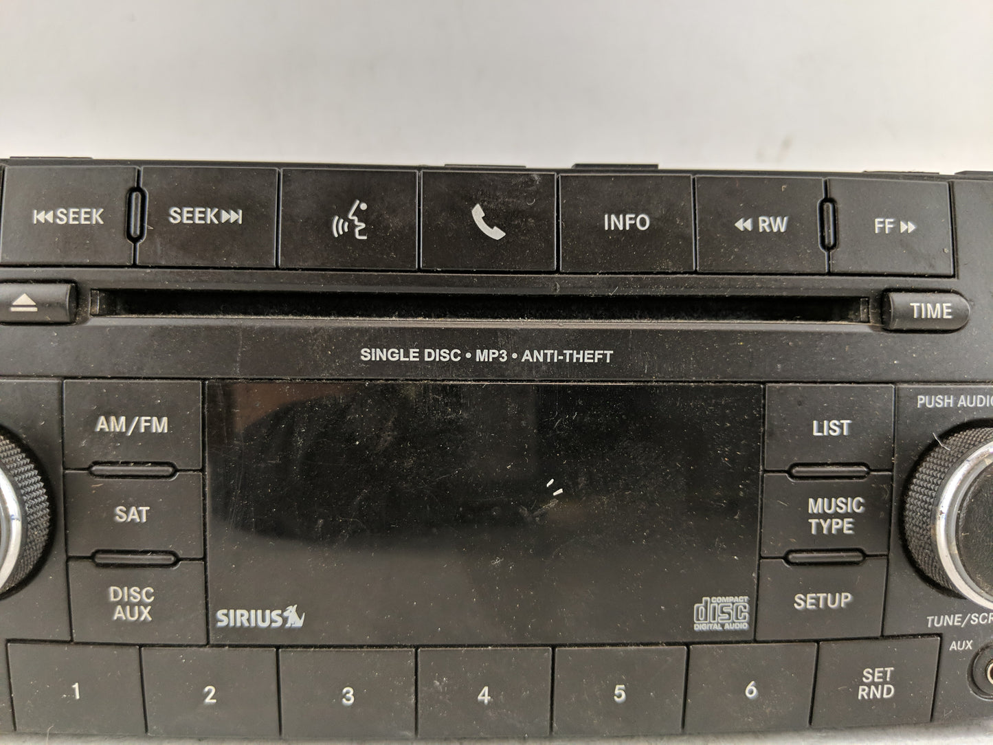 2011-2012 Dodge Caliber Radio AM FM Cd Player Receiver Replacement P/N:P05091197AA Fits Fits 2011 2012 OEM Used Auto Parts -