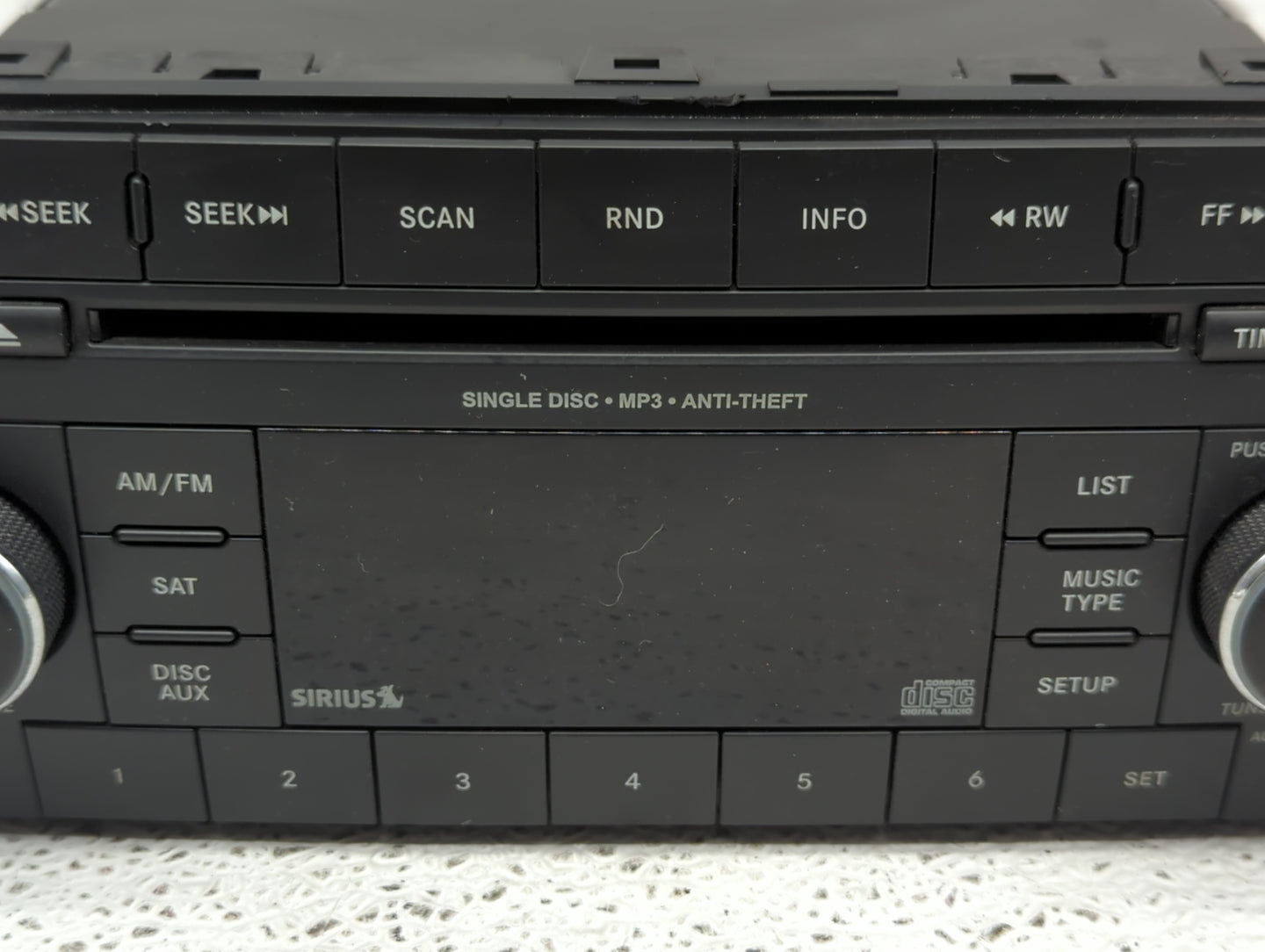 2011-2012 Dodge Caliber Radio AM FM Cd Player Receiver Replacement P/N:P05091163AA Fits Fits 2011 2012 OEM Used Auto Parts -