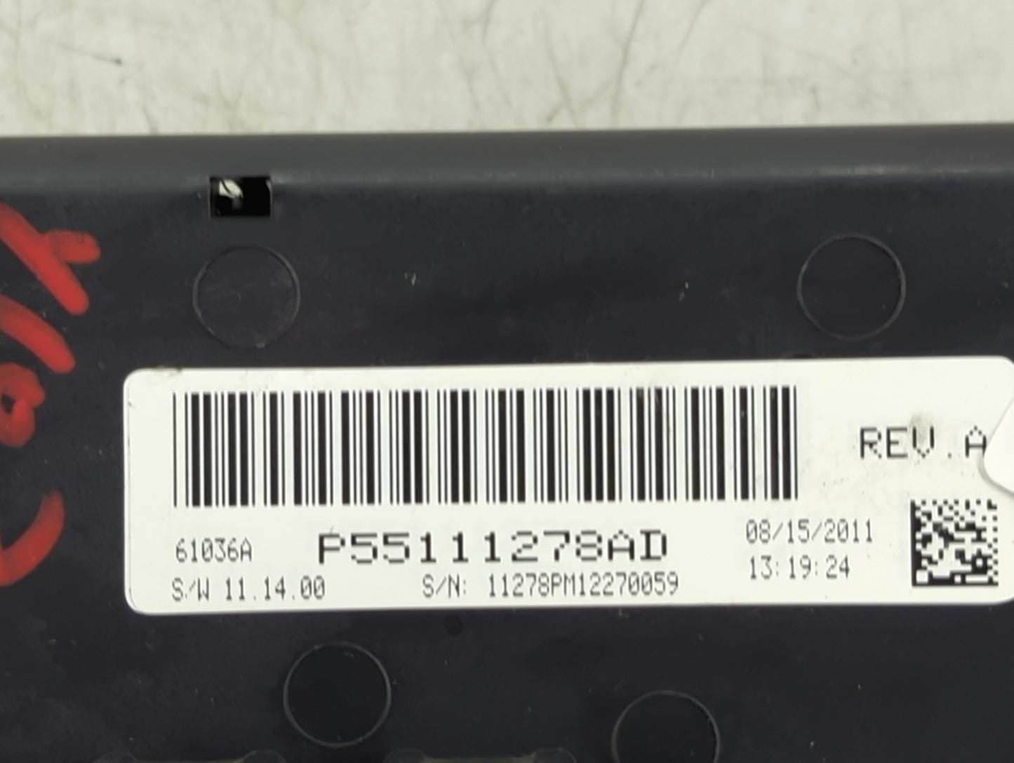 2011-2012 Dodge Caliber Climate Control Module Temperature AC/Heater Replacement P/N:P55111278AD Fits OEM Used Auto Parts - 