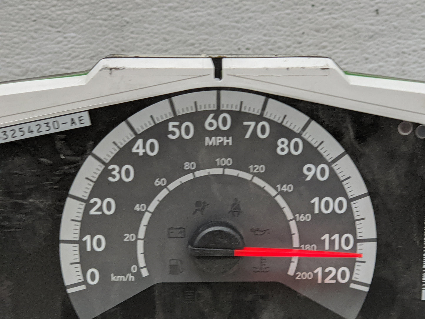 2011-2012 Dodge Caliber Instrument Cluster Speedometer Gauges P/N:P68087323AB 04840659AA Miles: Fits Fits 2011 2012 OEM Used