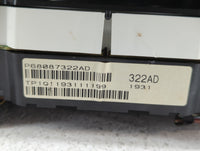 2011-2012 Dodge Caliber Instrument Cluster Speedometer Gauges P/N:P68087322AD Fits Fits 2011 2012 OEM Used Auto Parts - Oemu