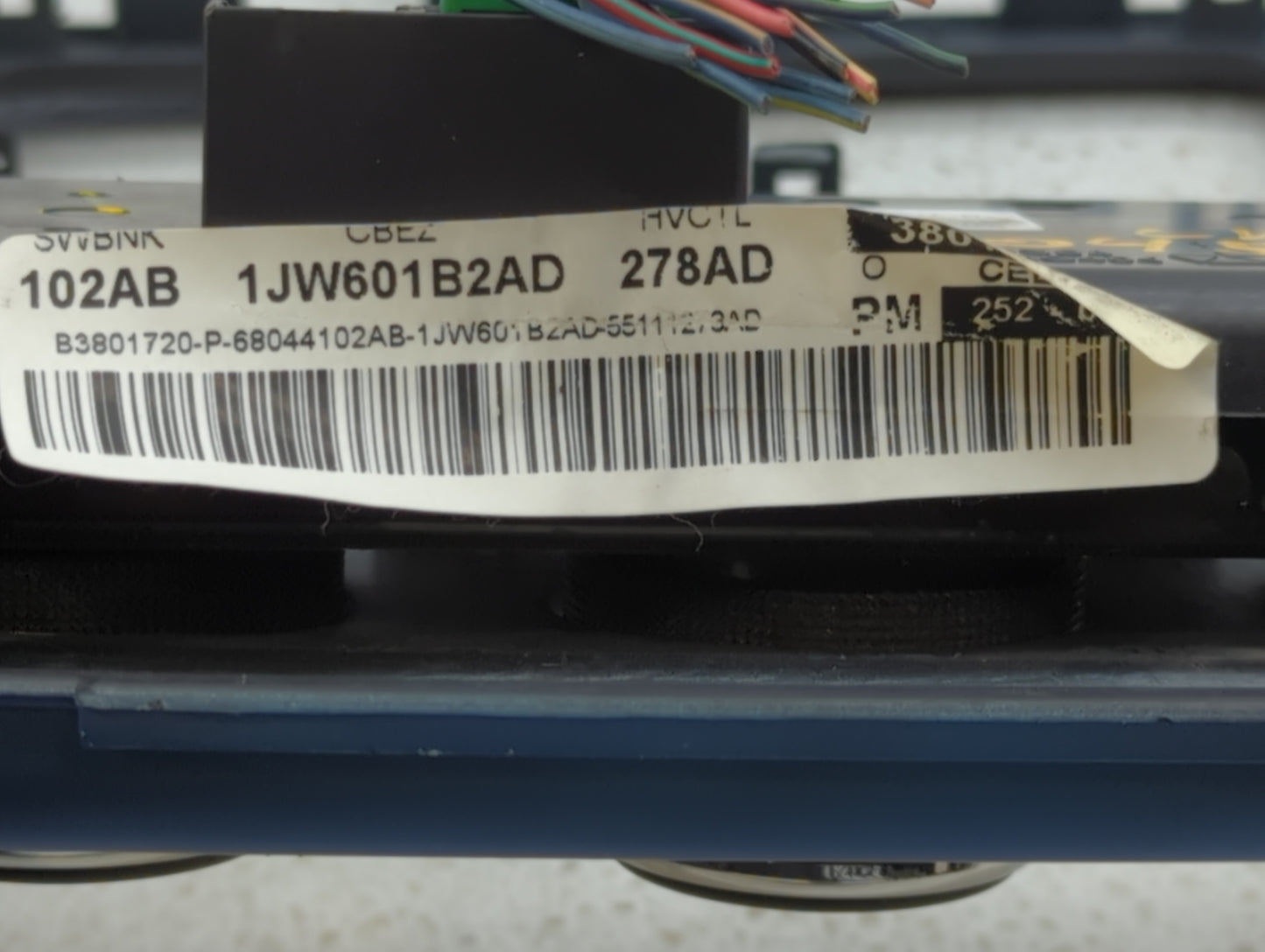 2011-2012 Dodge Caliber Climate Control Module Temperature AC/Heater Replacement P/N:P55111278AD Fits OEM Used Auto Parts - 