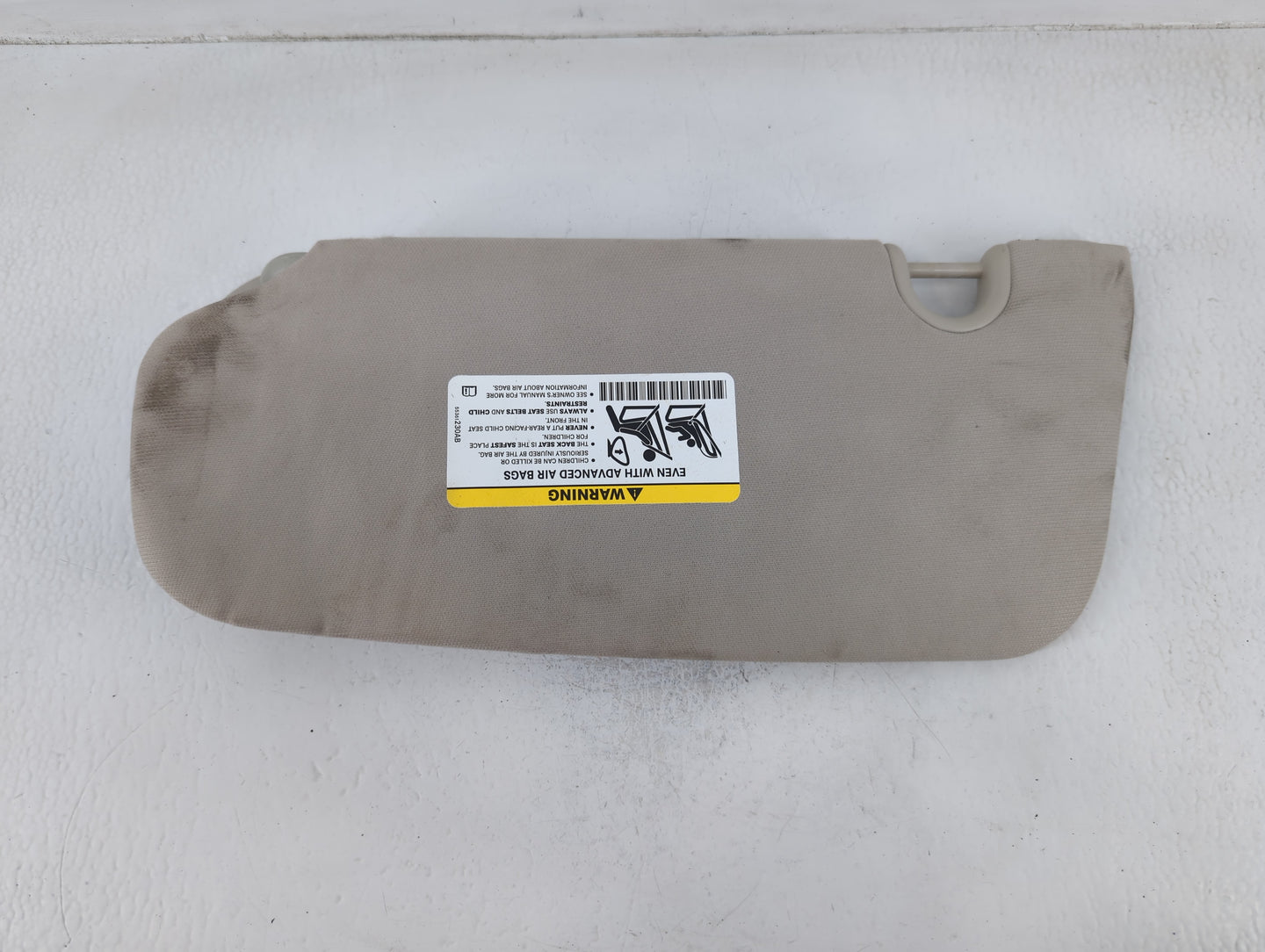 2009-2012 Dodge Caliber Sun Visor Shade Replacement Passenger Right Mirror Fits Fits 2009 2010 2011 2012 OEM Used Auto Parts
