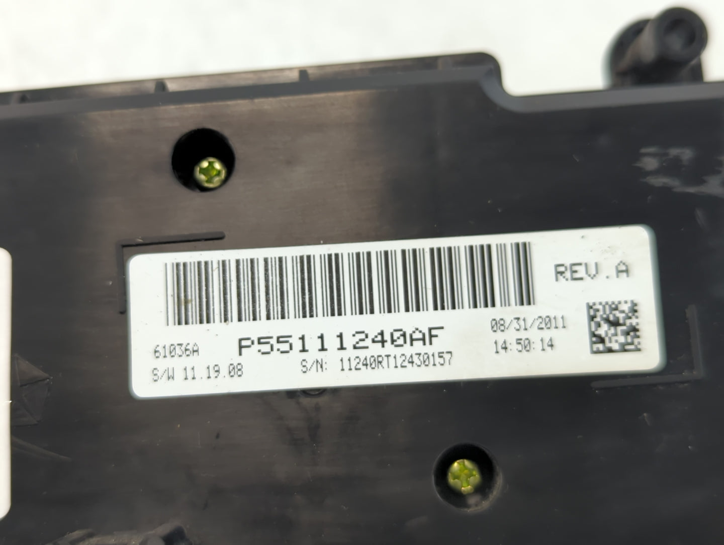 2012 Dodge Caravan Climate Control Module Temperature AC/Heater Replacement P/N:P55111240AF Fits OEM Used Auto Parts - Oemus