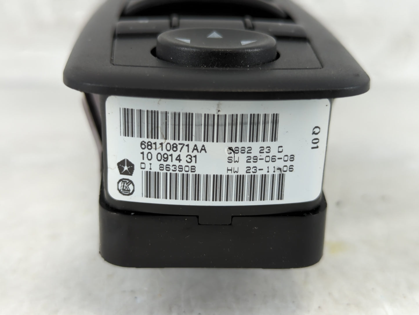 2012 Dodge Caravan Master Power Window Switch Replacement Driver Side Left P/N:68110871AA Fits OEM Used Auto Parts - Oemused