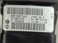 2012 Dodge Caravan Master Power Window Switch Replacement Driver Side Left P/N:68110871AA Fits OEM Used Auto Parts - Oemused