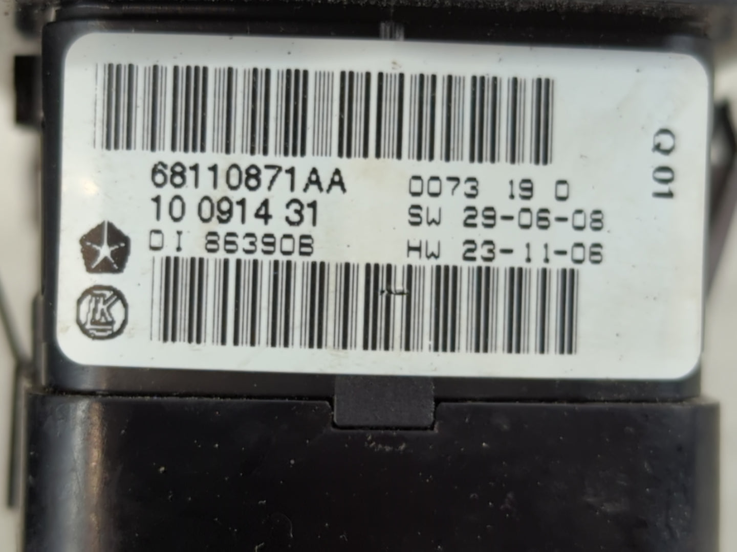 2012 Dodge Caravan Master Power Window Switch Replacement Driver Side Left P/N:68110871AA Fits Fits 2011 2013 2014 2015 OEM 