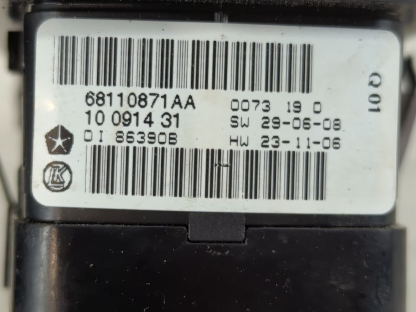 2012 Dodge Caravan Master Power Window Switch Replacement Driver Side Left P/N:68110871AA Fits Fits 2011 2013 2014 2015 OEM 