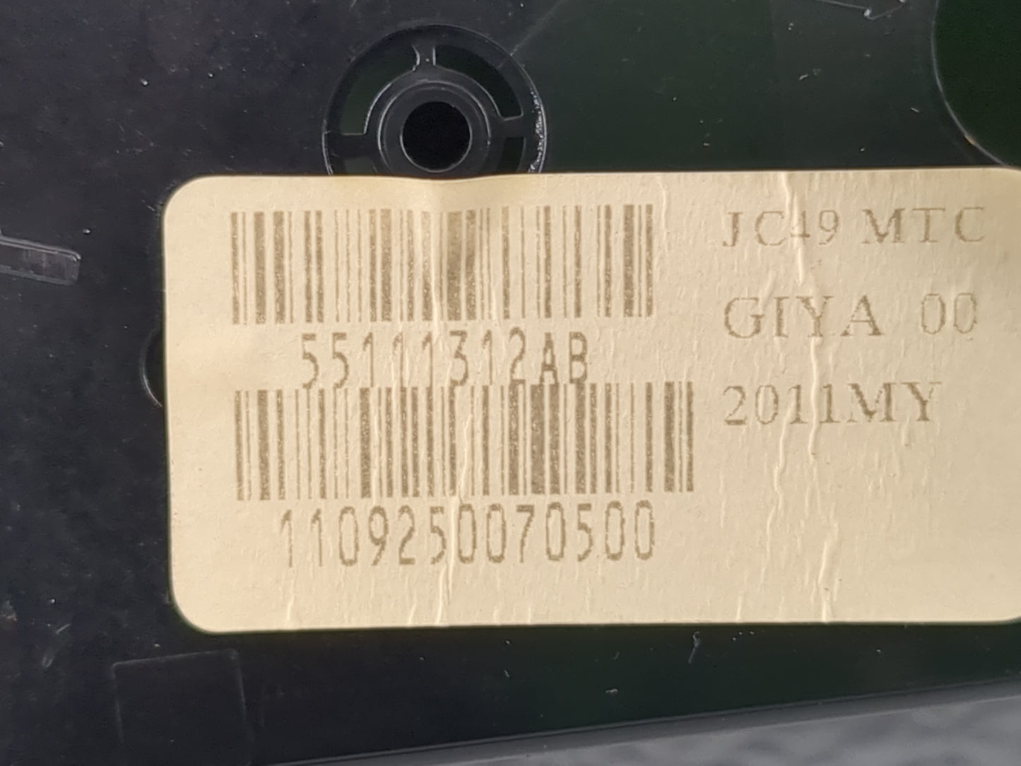 2012 Dodge Caravan Climate Control Module Temperature AC/Heater Replacement P/N:55111312AB Fits OEM Used Auto Parts - Oemuse