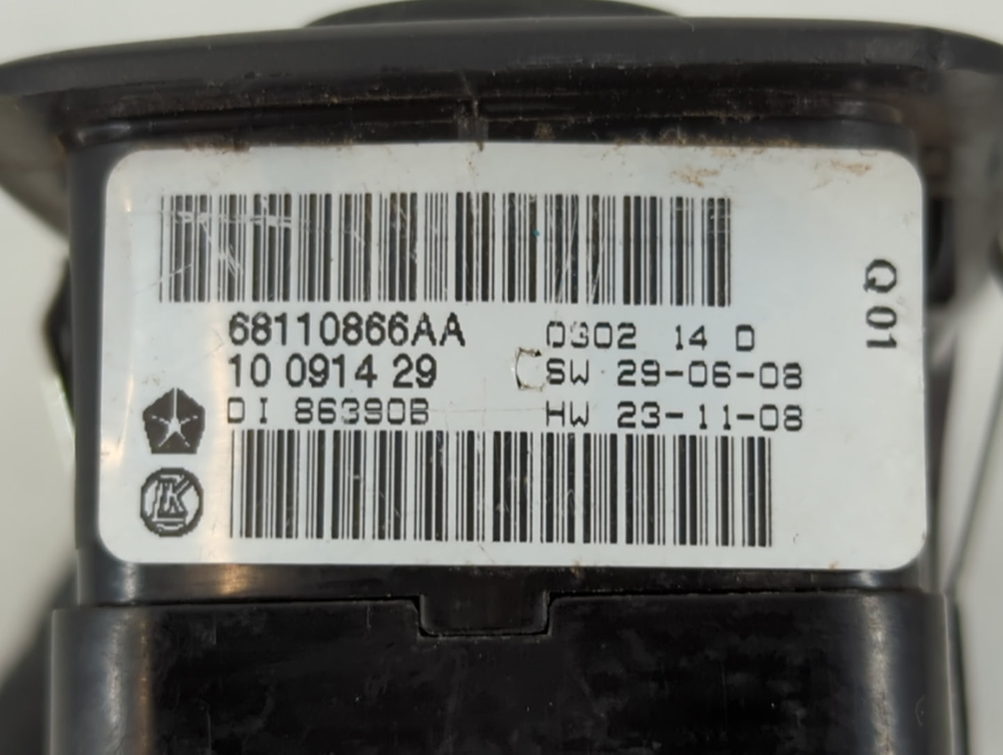 2012 Dodge Caravan Master Power Window Switch Replacement Driver Side Left P/N:6811086AA Fits Fits 2013 2014 2015 2016 OEM U