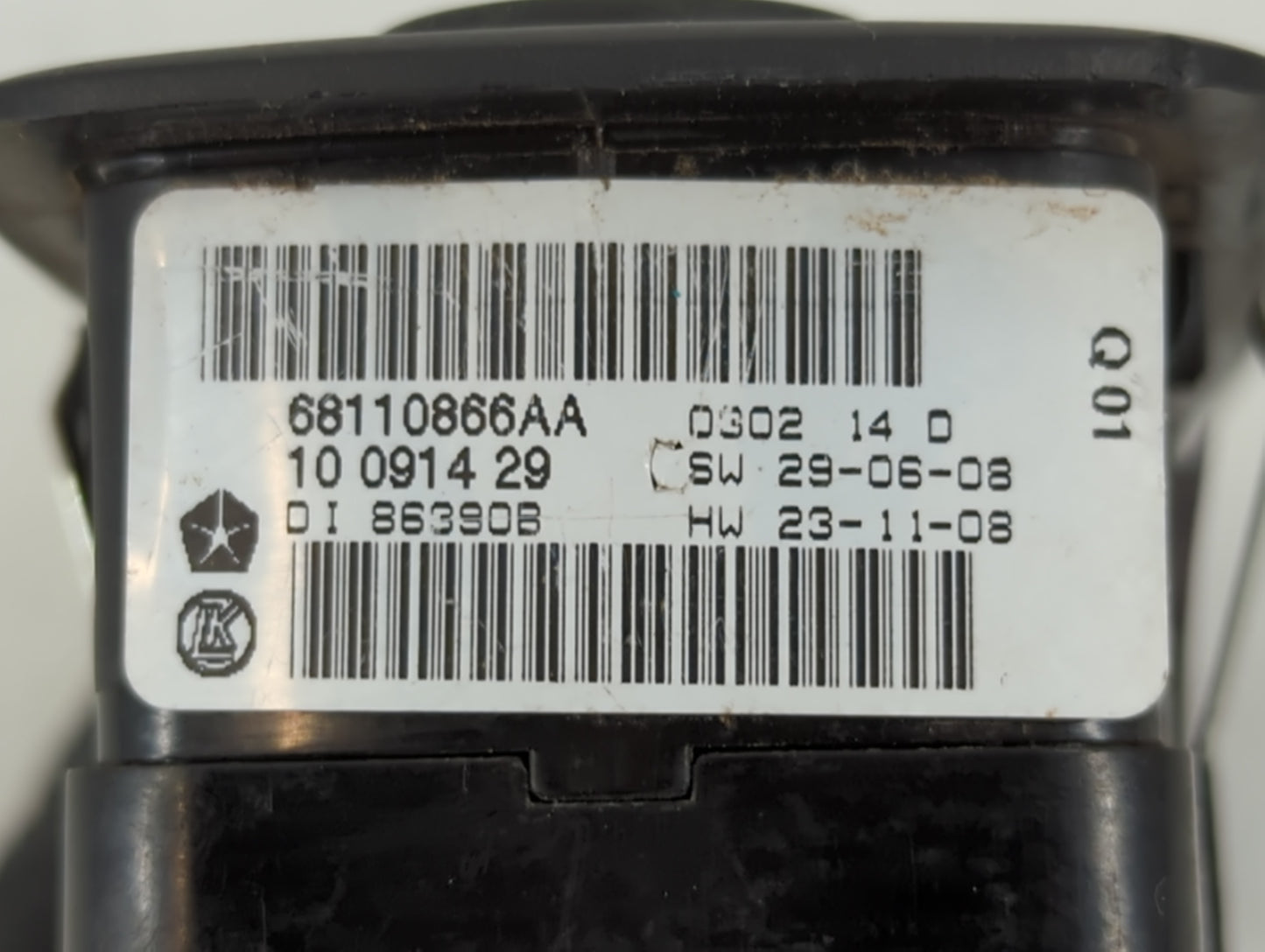 2012 Dodge Caravan Master Power Window Switch Replacement Driver Side Left P/N:6811086AA Fits Fits 2013 2014 2015 2016 OEM U