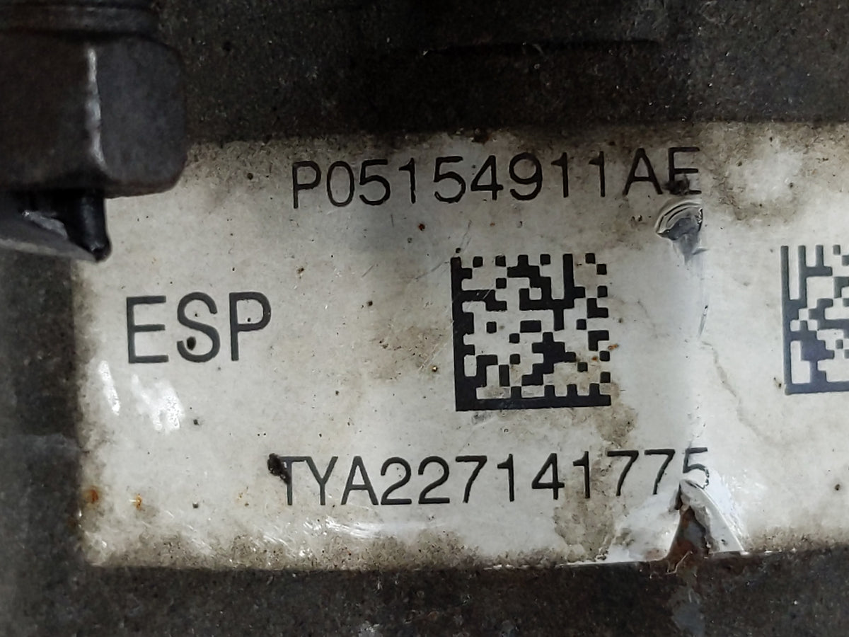 2012 Dodge Caravan Anti-Lock Brake ABS Pump Module Actuator OEM P/N:P05154911AE Fits OEM Used Auto Parts - Oemusedautoparts1