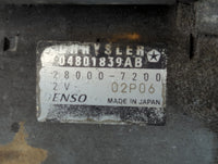 2012 Dodge Caravan Car Starter Motor Solenoid OEM P/N:428000-7200 04801839AB Fits OEM Used Auto Parts - Oemusedautoparts1.co
