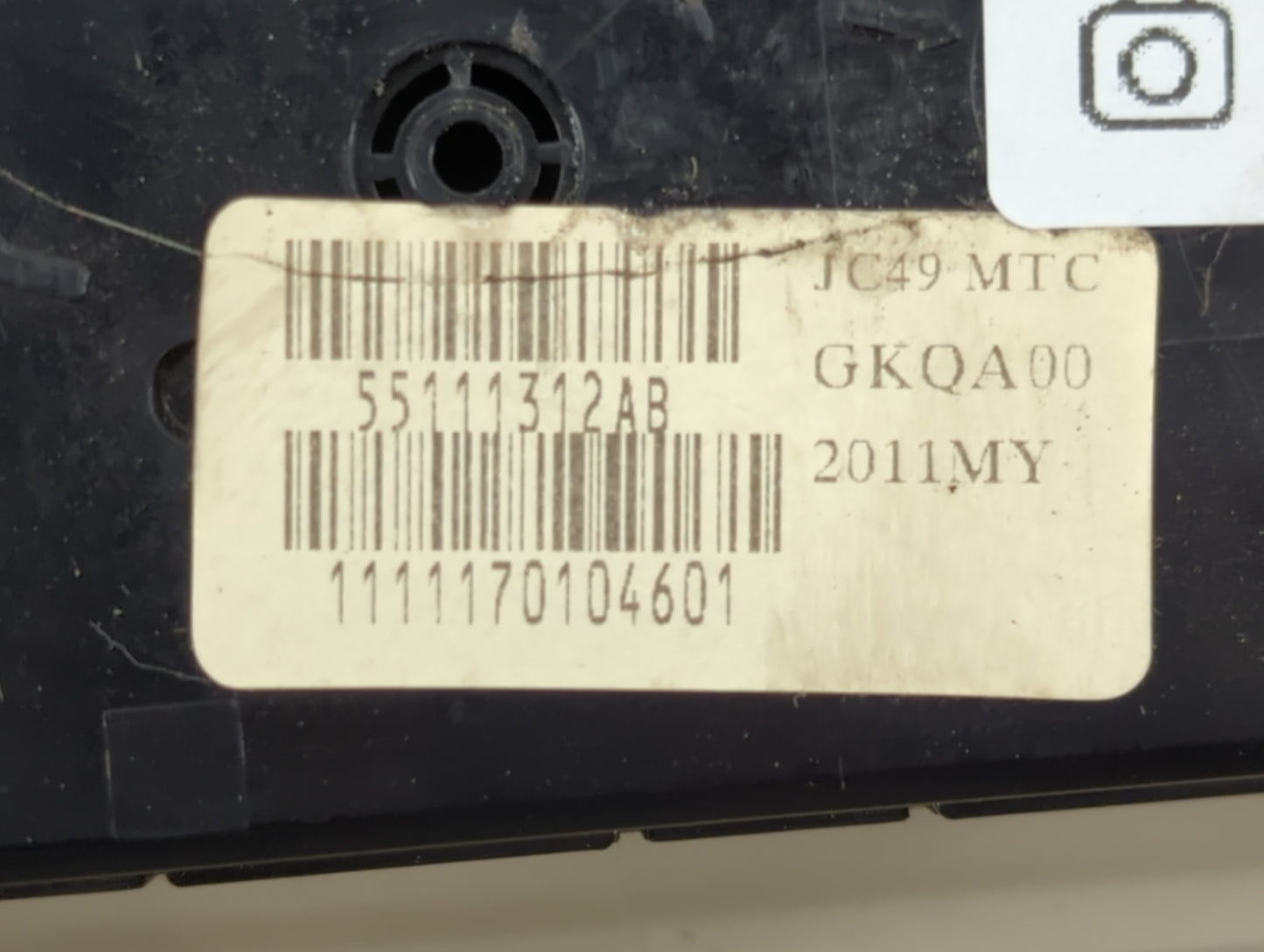 2012 Dodge Caravan Climate Control Module Temperature AC/Heater Replacement P/N:55111312AB Fits OEM Used Auto Parts - Oemuse