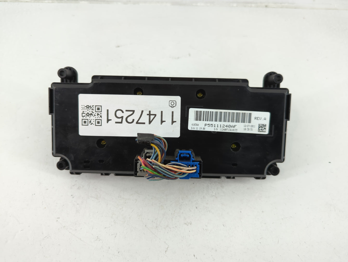 2012 Dodge Caravan Climate Control Module Temperature AC/Heater Replacement P/N:P55111240AF P55111240AJ Fits OEM Used Auto P