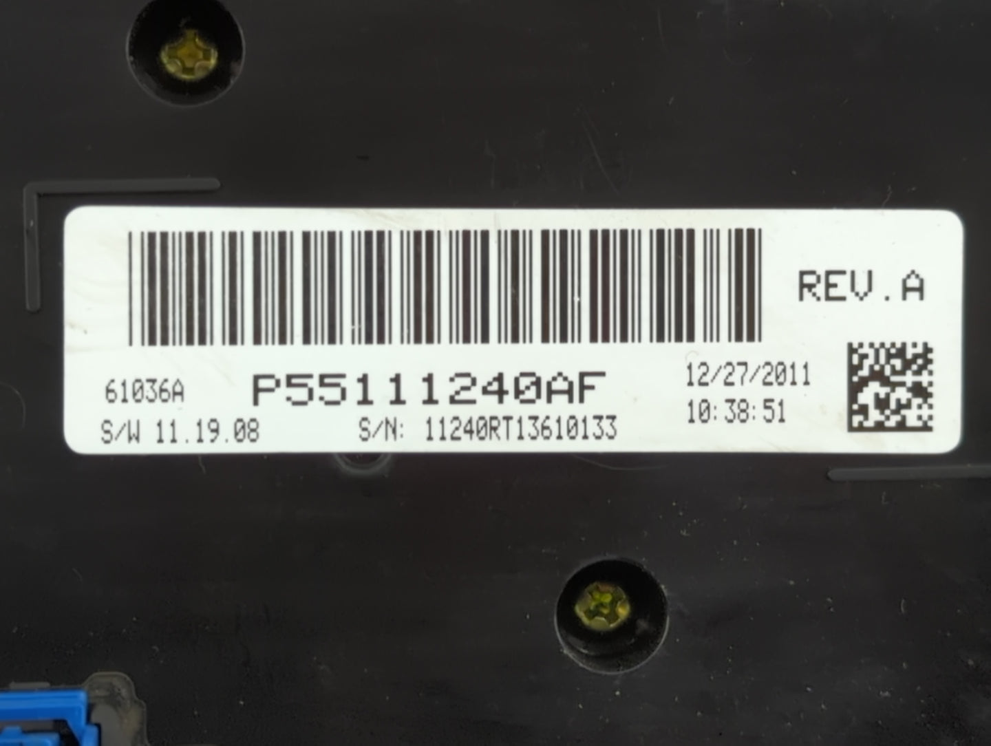 2012 Dodge Caravan Climate Control Module Temperature AC/Heater Replacement P/N:P55111240AF P55111240AJ Fits OEM Used Auto P