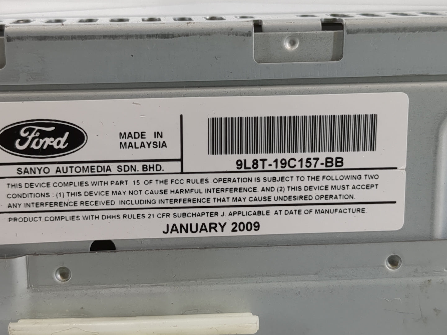 2012 Dodge Caravan Radio AM FM Cd Player Receiver Replacement P/N:9L8T-19C157-BB Fits OEM Used Auto Parts - Oemusedautoparts