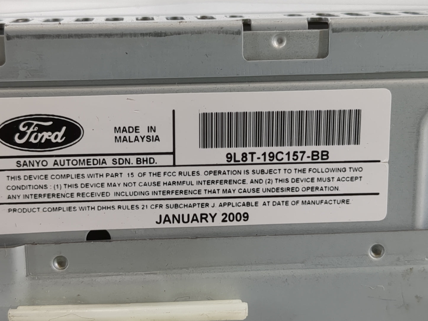 2012 Dodge Caravan Radio AM FM Cd Player Receiver Replacement P/N:9L8T-19C157-BB Fits OEM Used Auto Parts - Oemusedautoparts