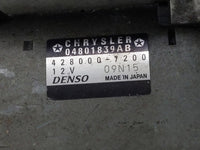 2012 Dodge Caravan Car Starter Motor Solenoid OEM P/N:04801839AB 428000-7200 Fits OEM Used Auto Parts - Oemusedautoparts1.co