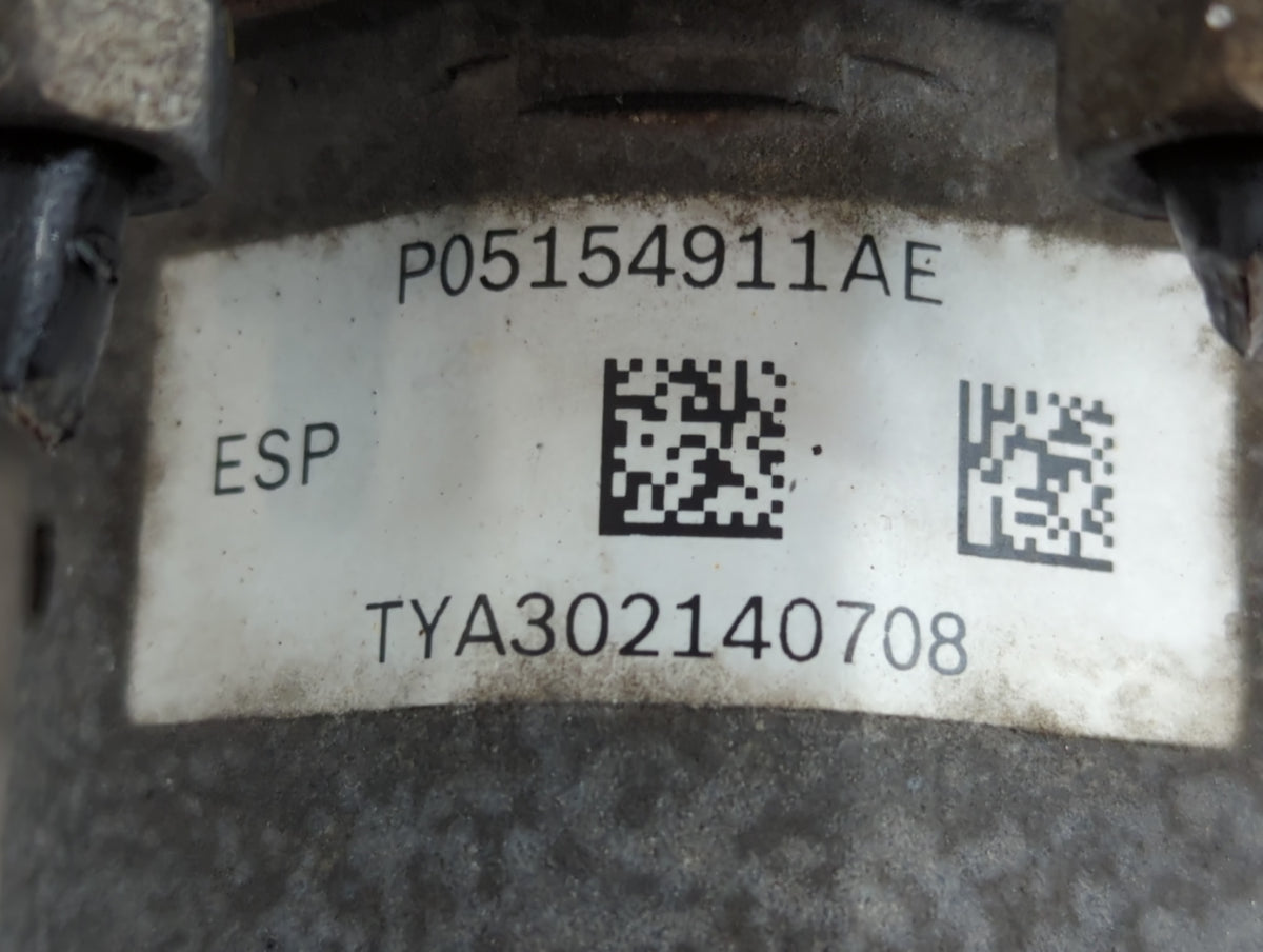 2012 Dodge Caravan Anti-Lock Brake ABS Pump Module Actuator OEM P/N:P05154911AE Fits OEM Used Auto Parts - Oemusedautoparts1
