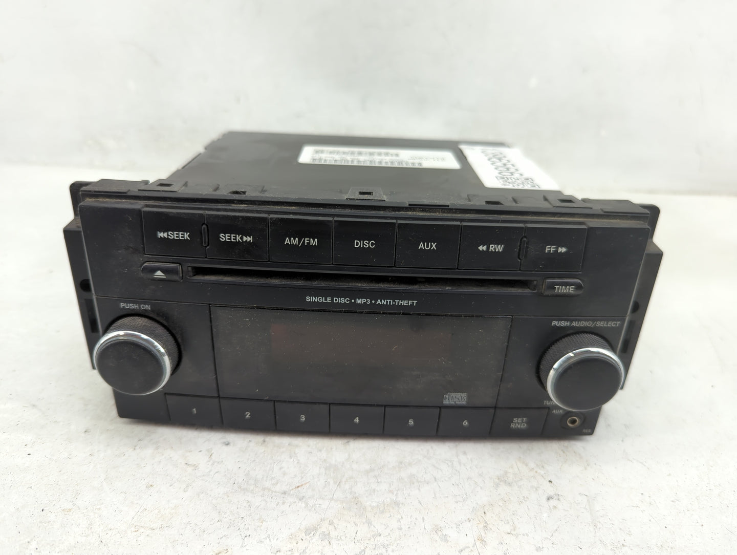 2012 Dodge Caravan Radio AM FM Cd Player Receiver Replacement P/N:05091301AB Fits Fits 2013 2014 2015 2016 2017 2018 2019 20