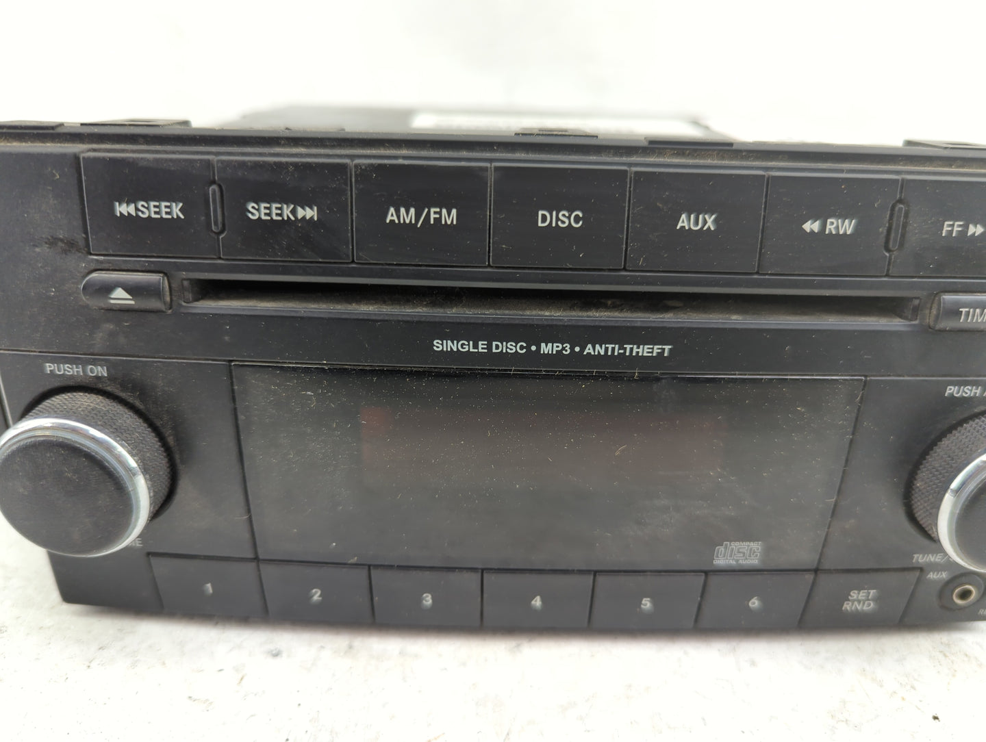 2012 Dodge Caravan Radio AM FM Cd Player Receiver Replacement P/N:05091301AB Fits Fits 2013 2014 2015 2016 2017 2018 2019 20