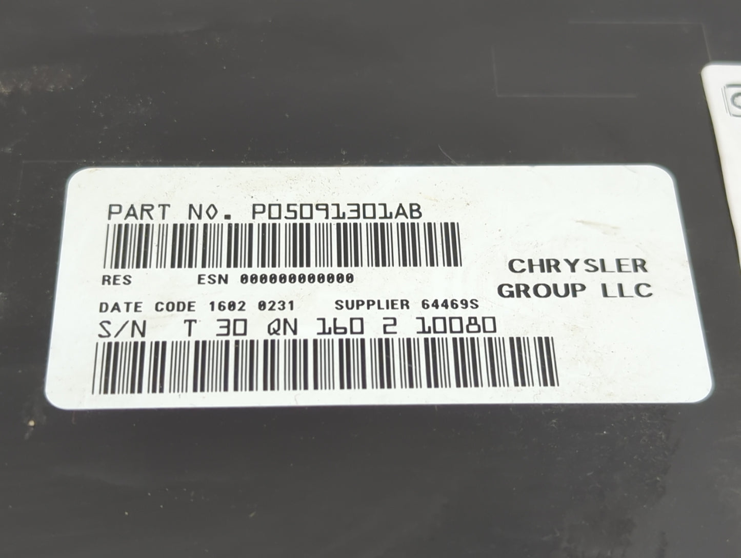 2012 Dodge Caravan Radio AM FM Cd Player Receiver Replacement P/N:05091301AB Fits Fits 2013 2014 2015 2016 2017 2018 2019 20