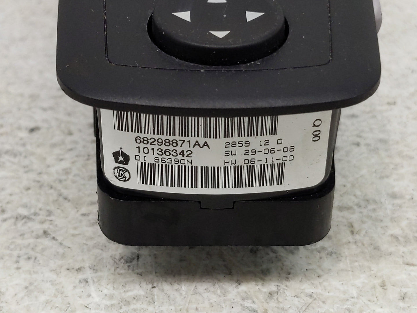 2012 Dodge Caravan Master Power Window Switch Replacement Driver Side Left P/N:68298871AA Fits Fits 2013 2014 2015 2016 OEM 