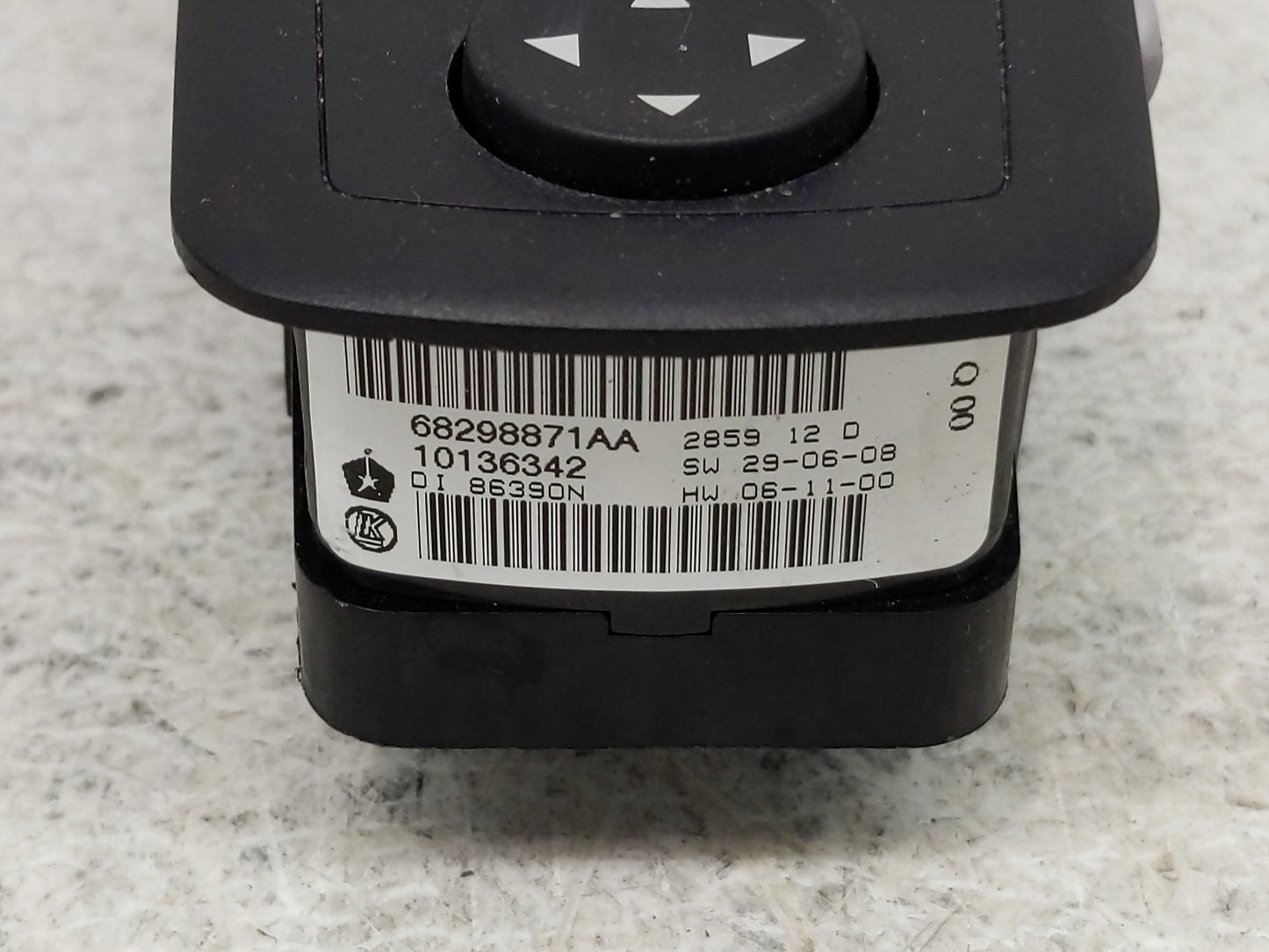 2012 Dodge Caravan Master Power Window Switch Replacement Driver Side Left P/N:68298871AA Fits Fits 2013 2014 2015 2016 OEM 