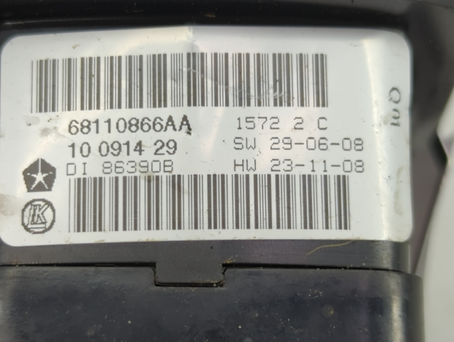 2012 Dodge Caravan Master Power Window Switch Replacement Driver Side Left P/N:68110866AA Fits Fits 2013 2014 2015 2016 OEM 