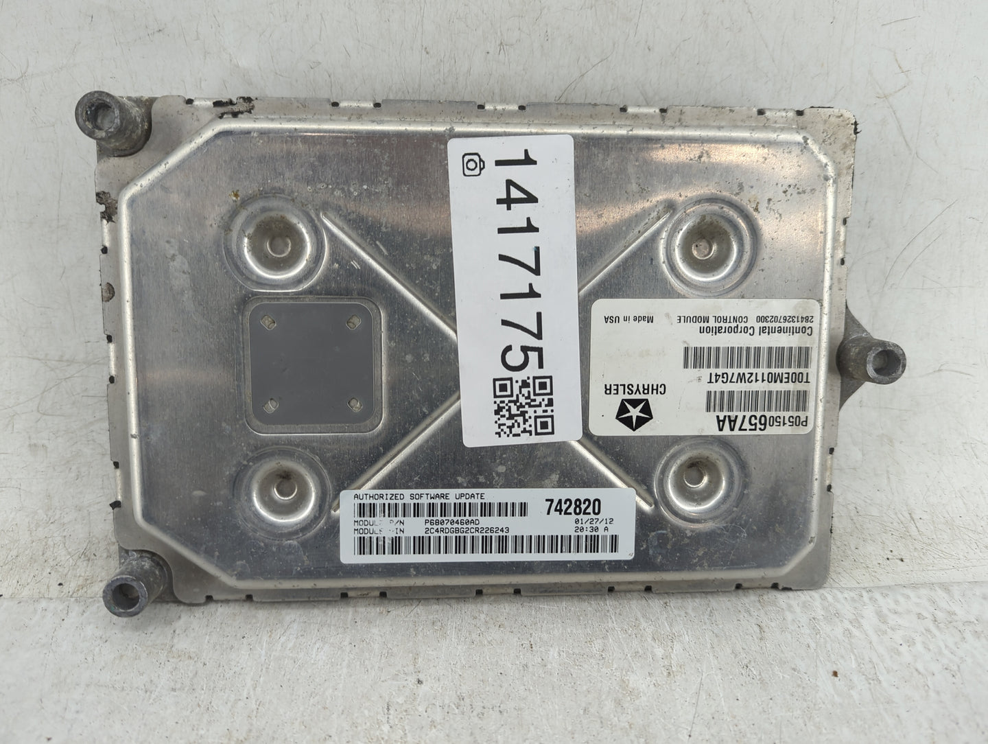2012 Dodge Caravan PCM Engine Control Computer ECU ECM PCU OEM P/N:P05150657AA Fits OEM Used Auto Parts - Oemusedautoparts1.