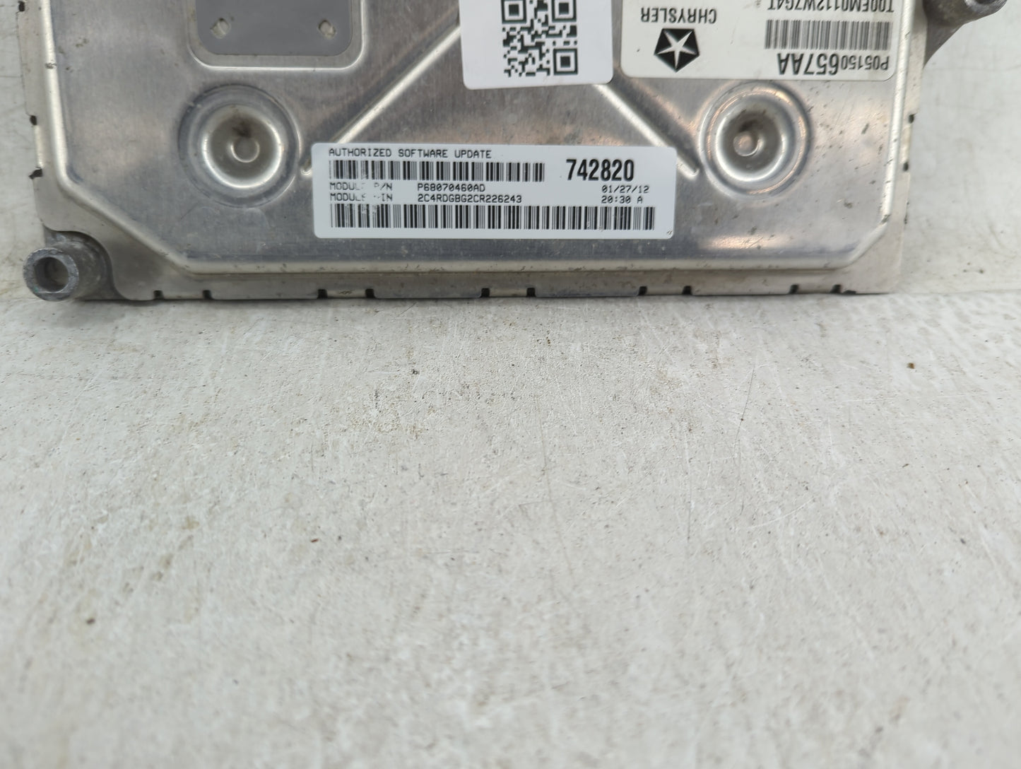 2012 Dodge Caravan PCM Engine Control Computer ECU ECM PCU OEM P/N:P05150657AA Fits OEM Used Auto Parts - Oemusedautoparts1.