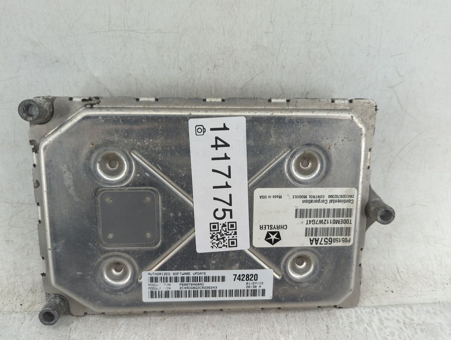 2012 Dodge Caravan PCM Engine Control Computer ECU ECM PCU OEM P/N:P05150657AA Fits OEM Used Auto Parts - Oemusedautoparts1.